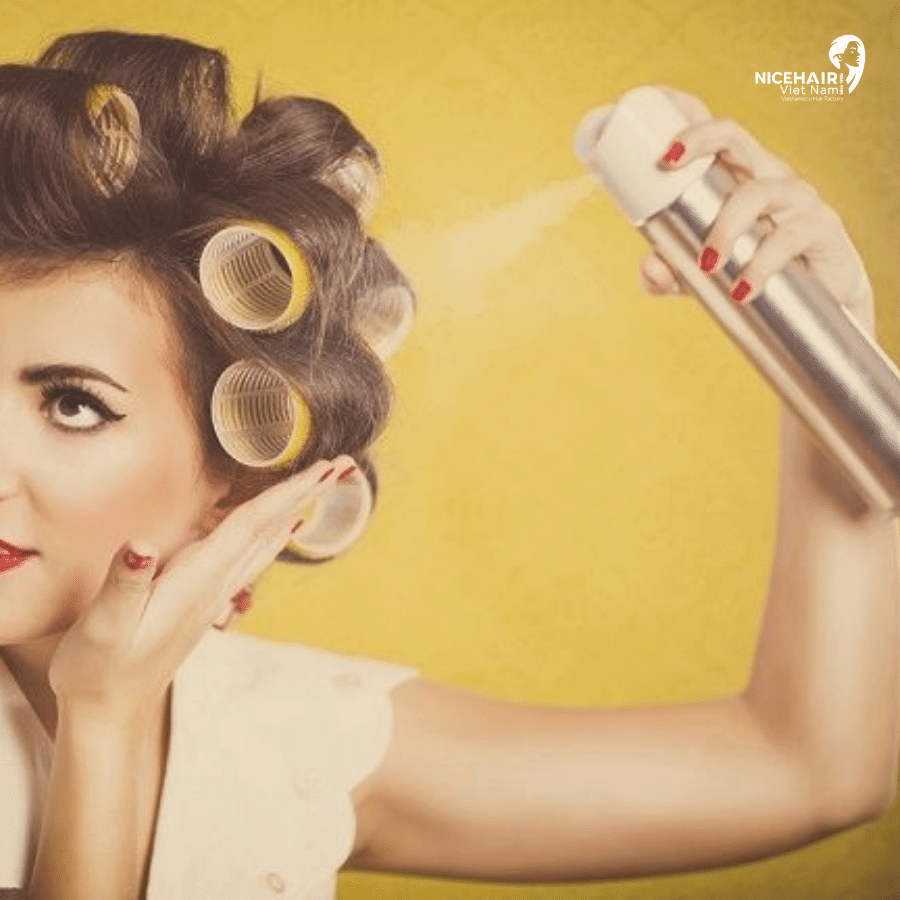Hair spray is a valuable tool for preserving the curls achieved through hair perming