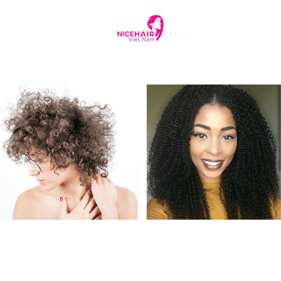 Different between kinky vs curly hair