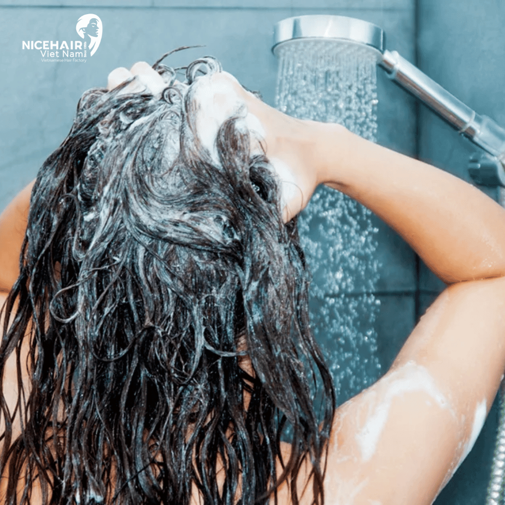 Adopting a hair washing routine of 2 - 3 times a week