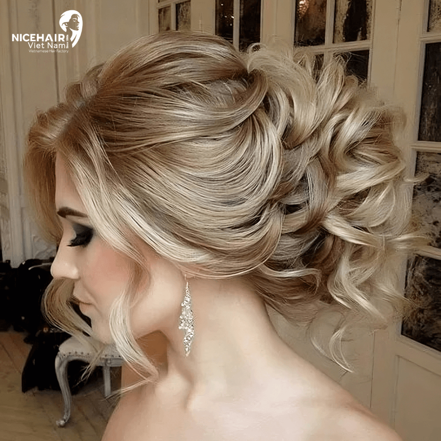 Loose Updo – Elegant Hairstyles For Round Face