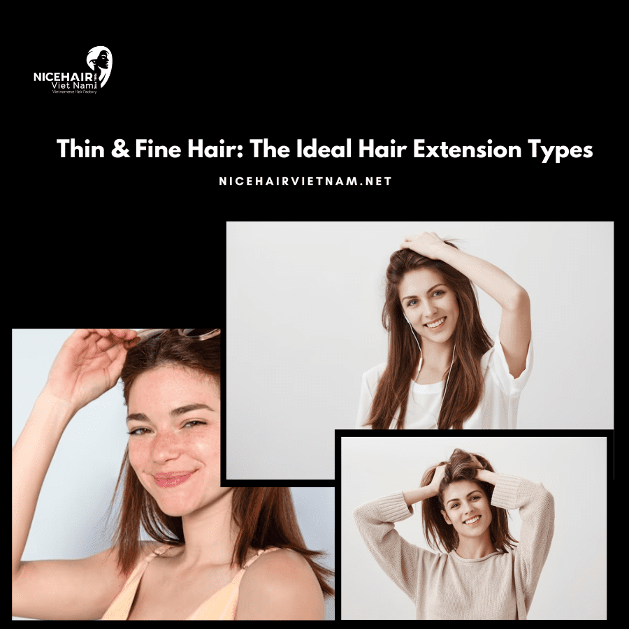 Thin & Fine Hair The Ideal Hair Extension Types