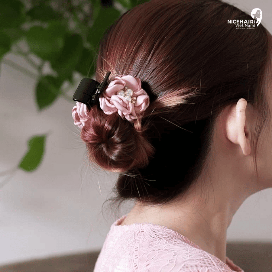  This chic and feminine hairstyle is perfect for various occasions, from formal events to casual outings with friends