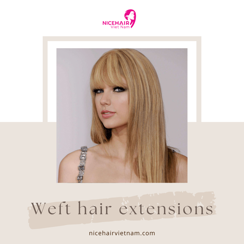 Weft hair extensions