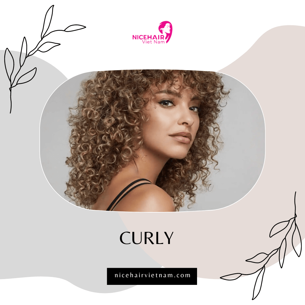 Curly hair is one of the styles of 18 inch hair extensions 