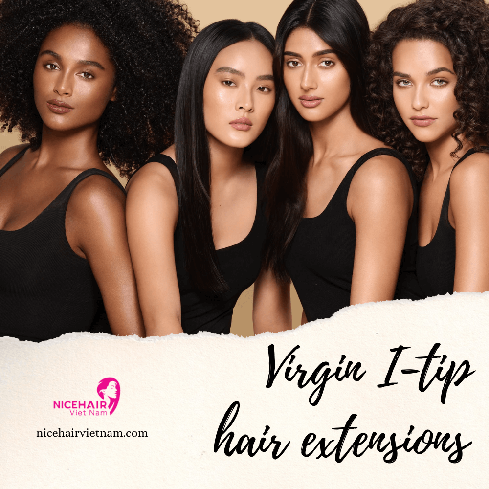 Virgin I-tip hair extensions
