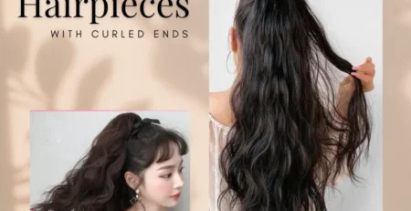 Why do hairpieces with curled ends symbolize lasting resilience