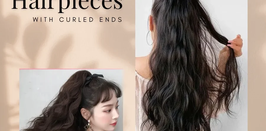Why do hairpieces with curled ends symbolize lasting resilience